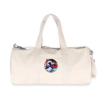 The big wave off Kanagawa - Recycled Canvas Sports Bag by Stanley/Stella - natural - Front