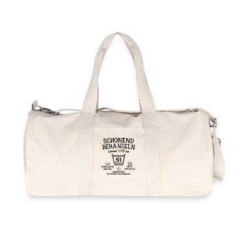 51. Geburtstag Schonend Behandeln 51 VIP ist 51 - Recycelte Canvas-Sporttasche von Stanley/Stella - Naturweiß - Vorne