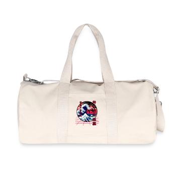 the big wave off kanagawa retro wave - Recycled Canvas Sports Bag by Stanley/Stella - natural - Front