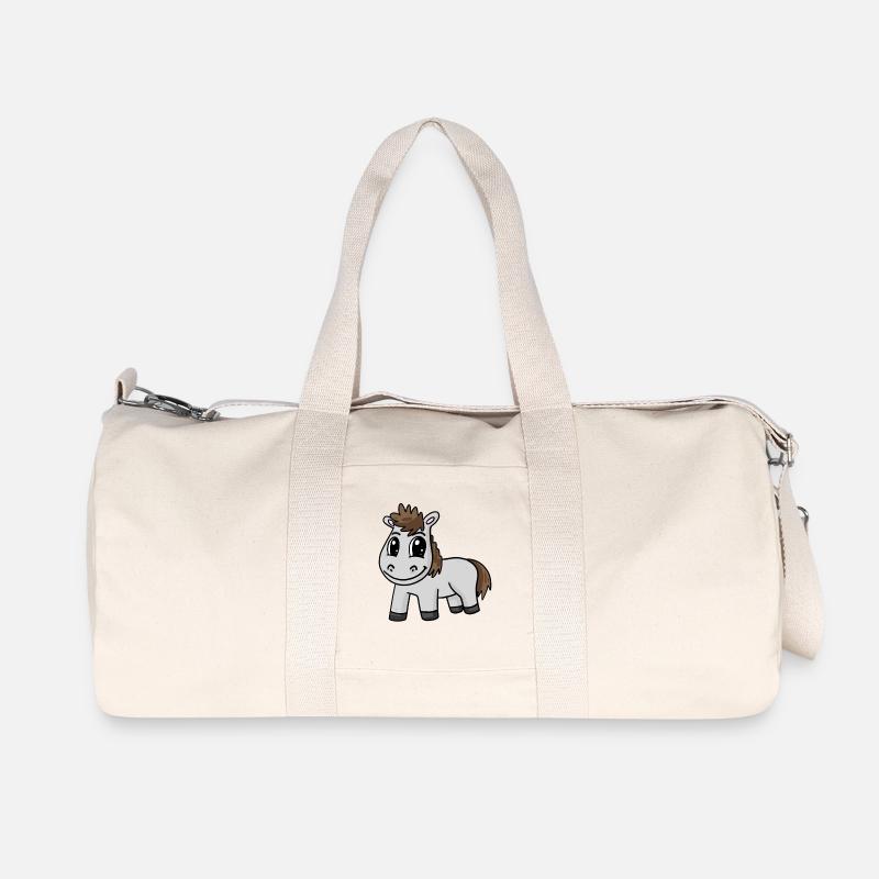 Pferd - Recycelte Canvas-Sporttasche von Stanley/Stella - Naturweiß