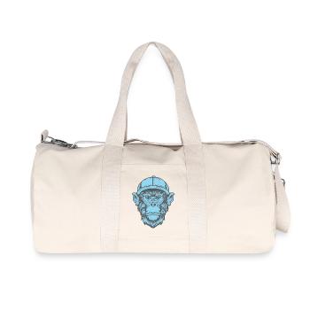 Funky Affe - Recycelte Canvas-Sporttasche von Stanley/Stella - Naturweiß - Vorne