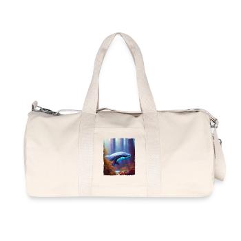 Baleine dans la forêt Surréalisme - Sac de sport en toile recyclée Stanley/Stella - blanc naturel - Devant