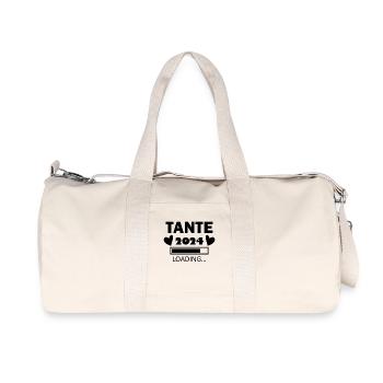 Tante 2024 - Tante werden - Tante Loading 2024 - Recycelte Canvas-Sporttasche von Stanley/Stella - Naturweiß - Vorne