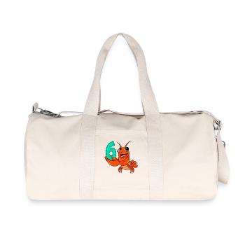 6 Birthday 6 years old with animal motif - six - Recycled Canvas Sports Bag by Stanley/Stella - natural - Front