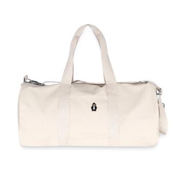 Gangster Bear Kawaii Pocket - Recycled Canvas Sports Bag by Stanley/Stella - natural - Front