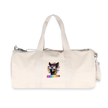 Hasta La Vista Einschulung 1.Klasse Lama Alpaka - Recycelte Canvas-Sporttasche von Stanley/Stella - Naturweiß - Vorne