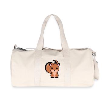 Süßes Eichhörnchen - Recycelte Canvas-Sporttasche von Stanley/Stella - Naturweiß - Vorne