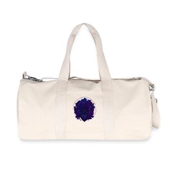Neon Rosen Schädel EDM - Recycelte Canvas-Sporttasche von Stanley/Stella - Naturweiß - Vorne