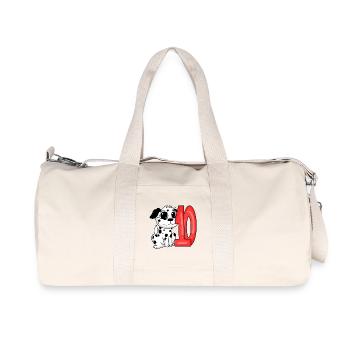 10 birthday 10 years old with dog motif - ten - Recycled Canvas Sports Bag by Stanley/Stella - natural - Front