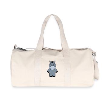 Âne - Sac de sport en toile recyclée Stanley/Stella - blanc naturel - Devant