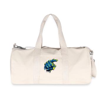 Yes, you: Blue hand pointing finger - Recycled Canvas Sports Bag by Stanley/Stella - natural - Front