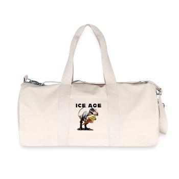 Ice Age with dinosaurs - Recycled Canvas Sports Bag by Stanley/Stella - natural - Front