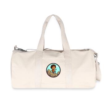 Afro Black Kid Young Girl Empowerment Girl - Recycled Canvas Sports Bag by Stanley/Stella - natural - Front