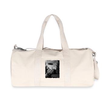 Cat Austerrestrial Invasion Uap Weirdcore - Recycled Canvas Sports Bag by Stanley/Stella - natural - Front