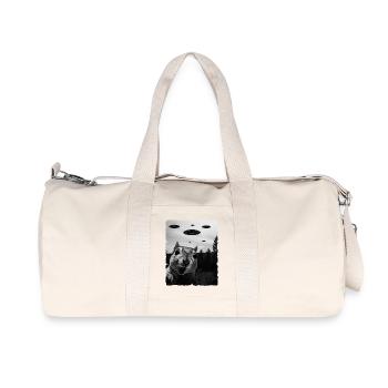 Squirrel Alien Invasion Uap Weirdcore - Recycled Canvas Sports Bag by Stanley/Stella - natural - Front