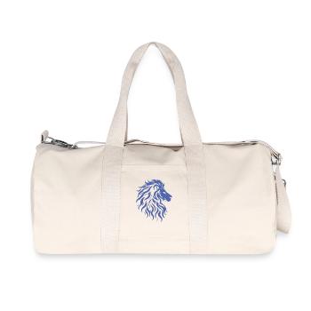 Silhouette majestueuse de tête de lion - Sac de sport en toile recyclée Stanley/Stella - blanc naturel - Devant