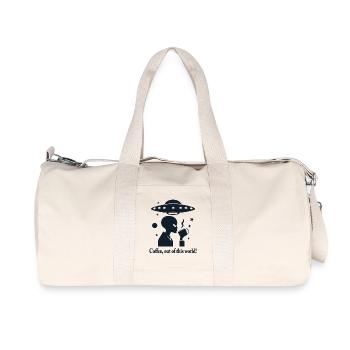 Café hors de ce monde - Sac de sport en toile recyclée Stanley/Stella - blanc naturel - Devant