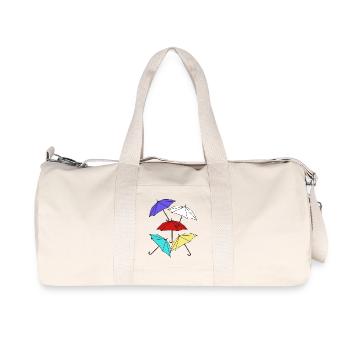 Umbrella Umbrellas Umbrella Storm Weather - Recycled Canvas Sports Bag by Stanley/Stella - natural - Front