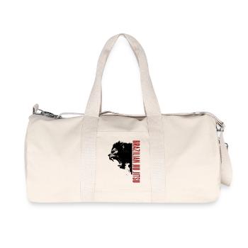 Gorille tête brésilien Jiu Jitsu BJJ cadeau - Sac de sport en toile recyclée Stanley/Stella - blanc naturel - Devant