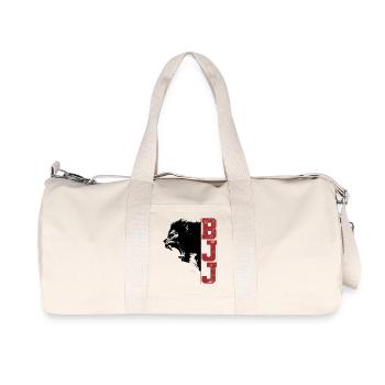 Jiu Jitsu brésilien Gorille tête BJJ cadeau - Sac de sport en toile recyclée Stanley/Stella - blanc naturel - Devant