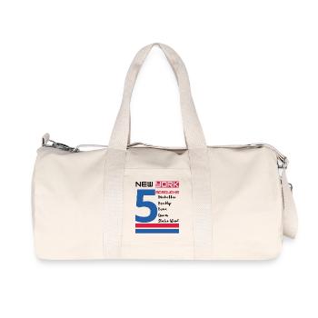 New York City Fünf Bezirke lieben die New Yorker Bronx - Recycelte Canvas-Sporttasche von Stanley/Stella - Naturweiß - Vorne