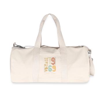 Vintage 1969 Limited Edition Aged to Perfection - Recycled Canvas Sports Bag by Stanley/Stella - natural - Front