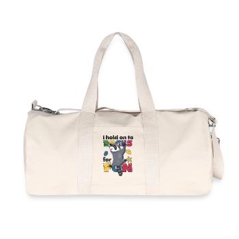 I hold on to rocks for fun - Recycled Canvas Sports Bag by Stanley/Stella - natural - Front