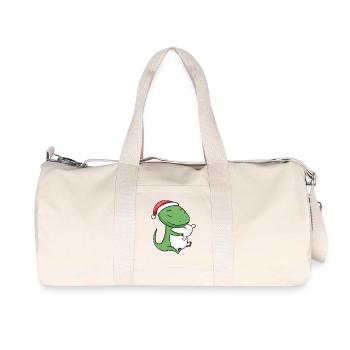 Lézard Mignon Fatigué Noël - Sac de sport en toile recyclée Stanley/Stella - blanc naturel - Devant