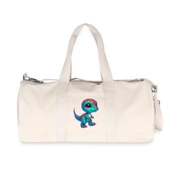 Dinosaur - Recycled Canvas Sports Bag by Stanley/Stella - natural - Front