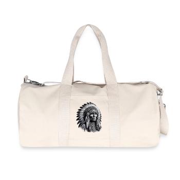 American Indian American Red Skin - Recycled Canvas Sports Bag by Stanley/Stella - natural - Front