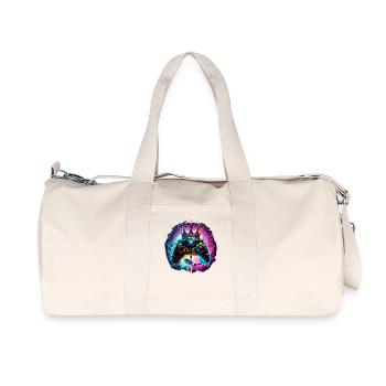 Gaming Controller with Headset and Crown - Recycled Canvas Sports Bag by Stanley/Stella - natural - Front