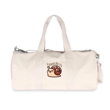 J’ai escargoté il drôle escargot jeu de mots mignon pour les enfants - Sac de sport en toile recyclée Stanley/Stella - blanc naturel - Devant