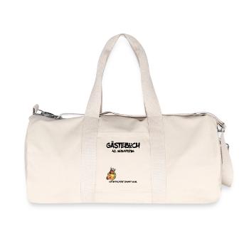 42. Geburtstag | Gästebuch Design - Recycelte Canvas-Sporttasche von Stanley/Stella - Naturweiß - Vorne