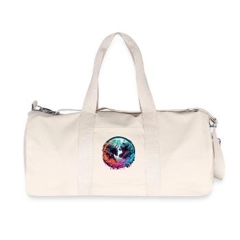 Bull vs Bear Stock Market Stocks - Recycled Canvas Sports Bag by Stanley/Stella - natural - Front