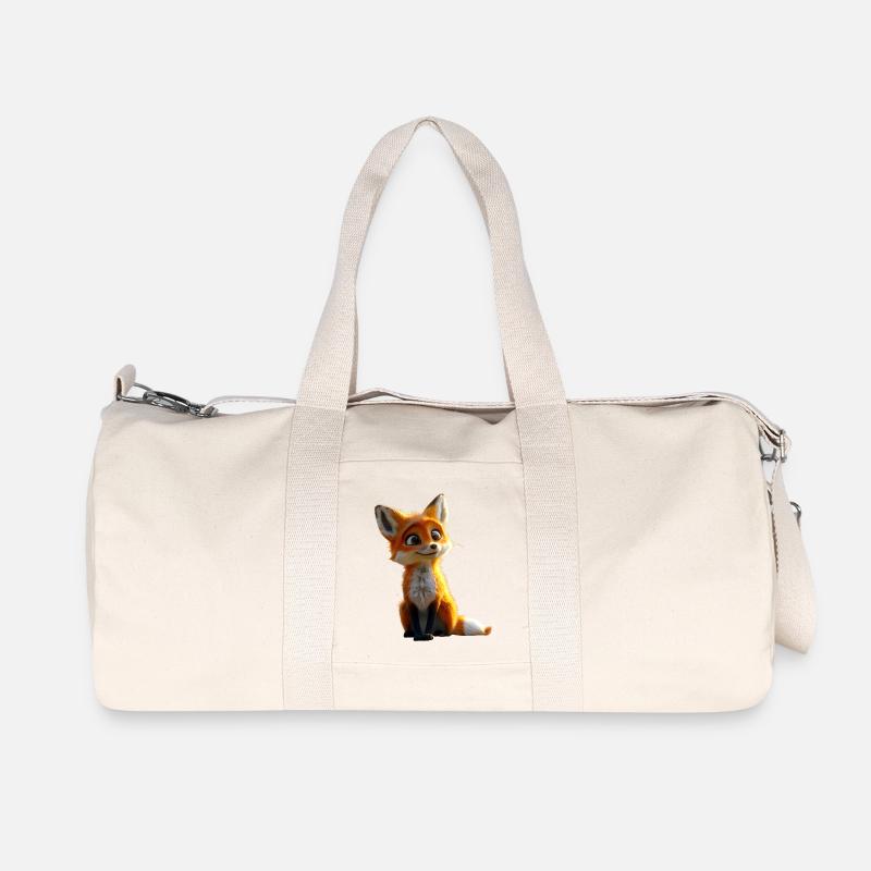 Fuchs Ich Liebe Füchse Rotfuchs Wilder Süßer Fuchs - Recycelte Canvas-Sporttasche von Stanley/Stella - Naturweiß