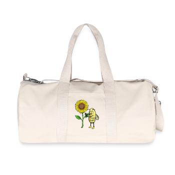 Insecte abeille noix de tournesol de cacahuète - Sac de sport en toile recyclée Stanley/Stella - blanc naturel - Devant