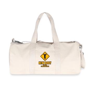 Nouvelle carrosserie en construction - Sac de sport en toile recyclée Stanley/Stella - blanc naturel - Devant