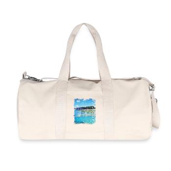 Sardinien Sardigna - Recycelte Canvas-Sporttasche von Stanley/Stella - Naturweiß - Vorne