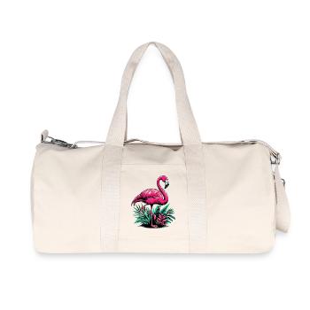 Flamant - Sac de sport en toile recyclée Stanley/Stella - blanc naturel - Devant