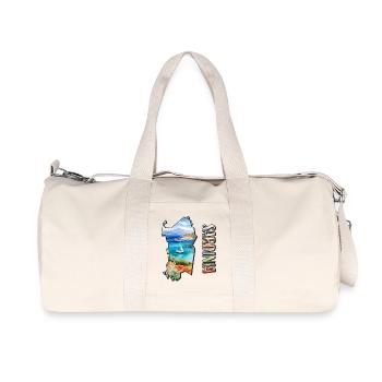 Carte à l’aquarelle Sardaigne - Sac de sport en toile recyclée Stanley/Stella - blanc naturel - Devant