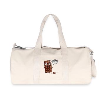 I'm Schokiert Funny German Chocolate - Recycled Canvas Sports Bag by Stanley/Stella - natural - Front