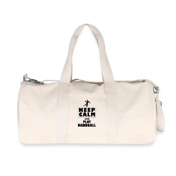 Handball Player Handball Ball Handball Game - Recycled Canvas Sports Bag by Stanley/Stella - natural - Front