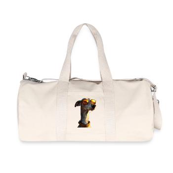 Greyhound Dog Lover Chien de chasse Amour Greyhound - Sac de sport en toile recyclée Stanley/Stella - blanc naturel - Devant