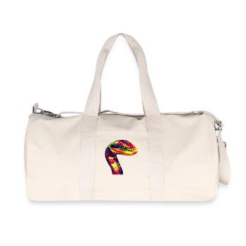 Snake Python Cobra Mamba Rattlesnake Snake - Recycled Canvas Sports Bag by Stanley/Stella - natural - Front