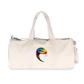 Snake Python Cobra Mamba Rattlesnake Snake - Recycled Canvas Sports Bag by Stanley/Stella - natural - Front