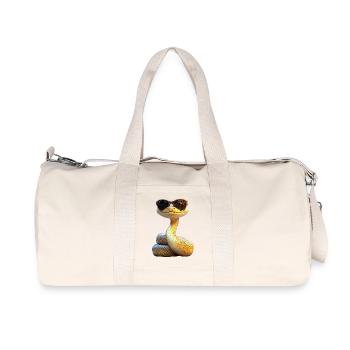 Snake Python Cobra Mamba Rattlesnake Snake - Recycled Canvas Sports Bag by Stanley/Stella - natural - Front