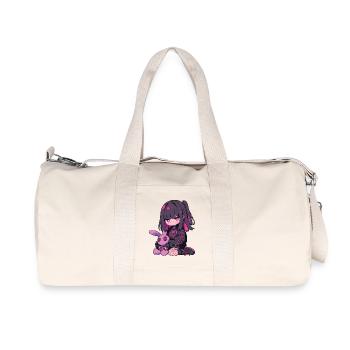 Anime Girl Goth Bunny Grunge Cute Kawaii Edgy - Recycled Canvas Sports Bag by Stanley/Stella - natural - Front