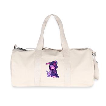 Anime Girl Kawaii Goth Bunny Cute Grunge Edgy - Recycled Canvas Sports Bag by Stanley/Stella - natural - Front
