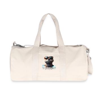 Otter Sea Otter Otter Marten Love Cute Otter - Recycled Canvas Sports Bag by Stanley/Stella - natural - Front