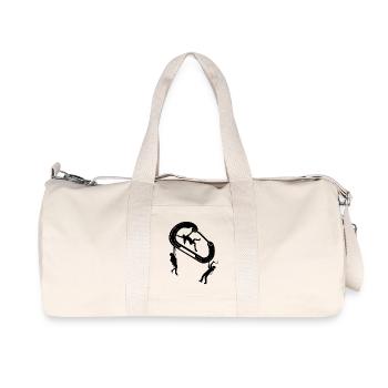 Silhouette du marcheur nocturne - Sac de sport en toile recyclée Stanley/Stella - blanc naturel - Devant